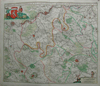 kaart Tabula Ducatis Limburch Et Comitatus Valckenburgh in Lucem. Edita A.F. De Wit. 