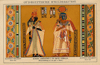 Prent Oud-Egyptische schilderkunst