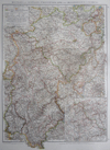 kaart Rheinland und Westfalen, Fürstentümer Lippe und Grossherzogtum Luxemburg