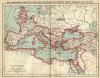 kaart Het Romeinsche rijk ten tijde van zijn Grootsten omvang onder Trajanus (98-117 N.Chr)
