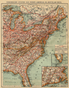 kaart Vereenigde Staten van Noord-Amerika. III. Oostelijk deel