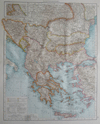 kaart Balkanhalbinsel