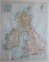 kaart übersichtskarte von Grossbritanien und Irland