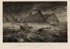 Prent Storm in de Zwarte Zee op 14 November 1854