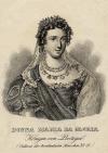 Prent Donna Maria da Gloria, Konigin von Portugal