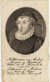 Prent Katharina von Medici, Koniginn von Frankreich, Wittwe des K. Heinrich II