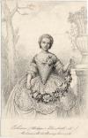 Prent Orléans (Philippe - Elisabeth d´) Mademoiselle de Beaujolais 1734