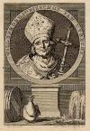 Prent Willebrord, 1ste bisschop van Utrecht
