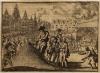 gezicht Grote Markt te Frankfurt am Main tijdens de kroning van keizer Ferdinand II, 1619