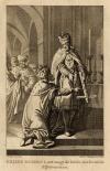 Prent Keizer Rudolf I, ontvangt de hulde der Duitsche Rijksvorsten