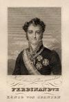 Prent Ferdinand VII König von Spanien