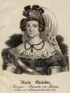 Prent Marie Christine Königin-Regentin von Spanien