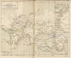 kaart De Bezittingen der Spanjaarden en Portugezen in de XVI-de Eeuw en de eerste grote Ontdekkingstochten