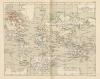 kaart De belangrijkste ontdekkingstochten van de XVI-de eeuw tot het midden der XIX-de eeuw